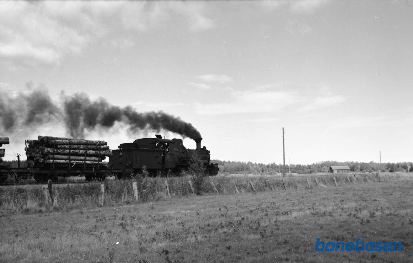 Damplokomotiv nr. 8 med godstog