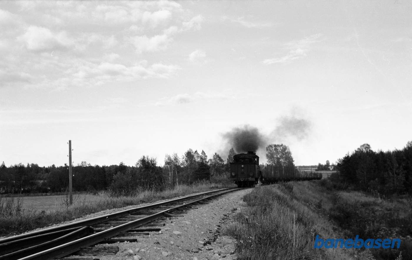 Damplokomotiv nr. 8 med godstog