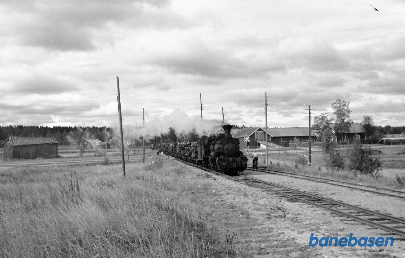 Damplokomotiv nr. 8 med godstog