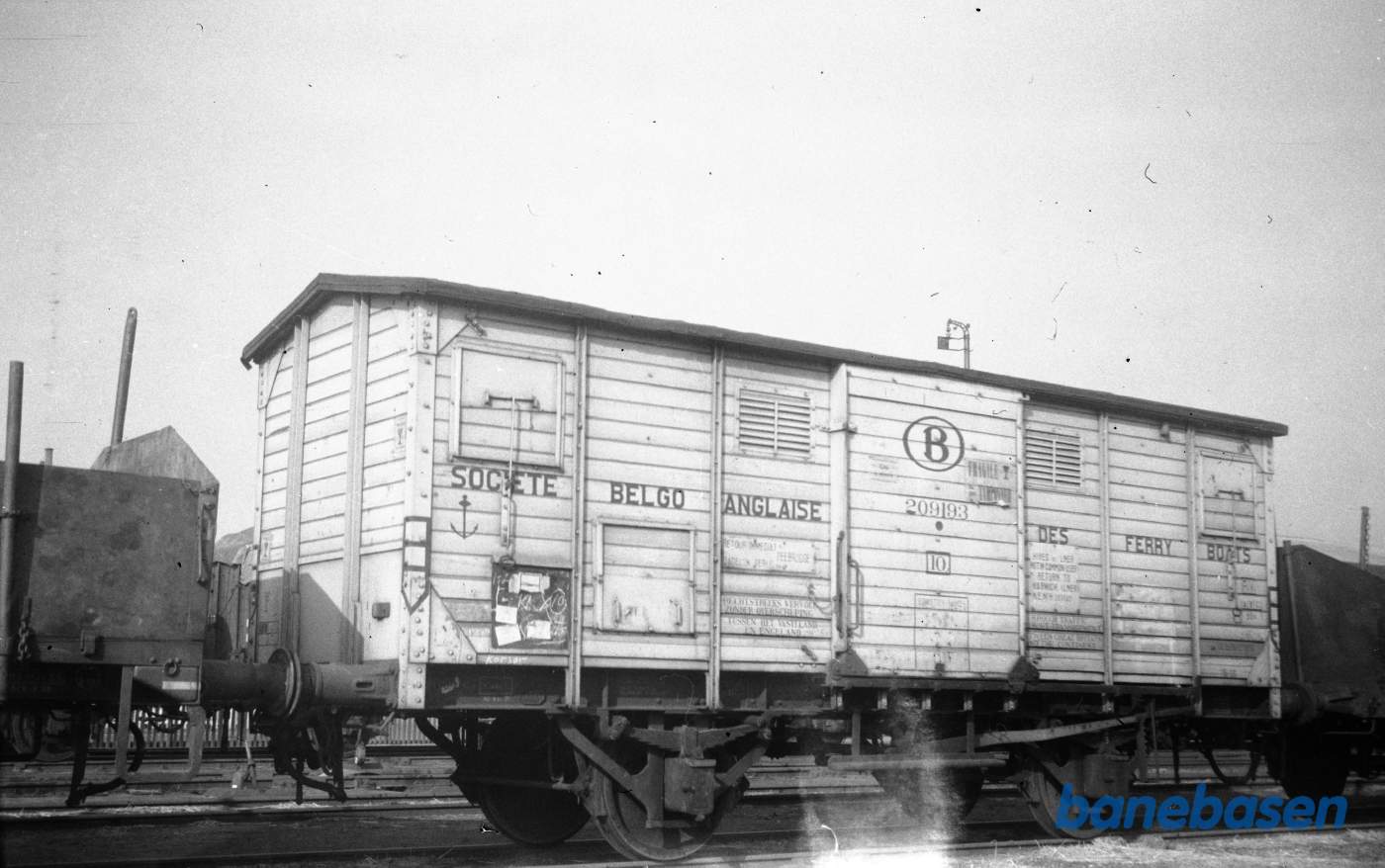 Lukket belgisk godsvogn