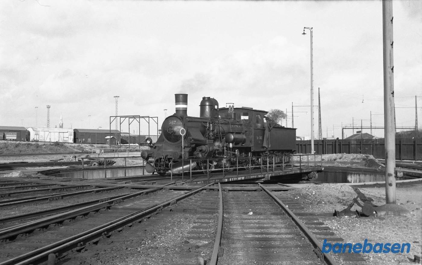 Damplokomotiv K 582 efter prøvetur forinden DJK-særtog 15/10-61