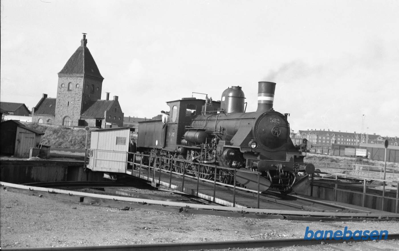 Damplokomotiv K 582 efter prøvetur forinden DJK-særtog 15/10-61