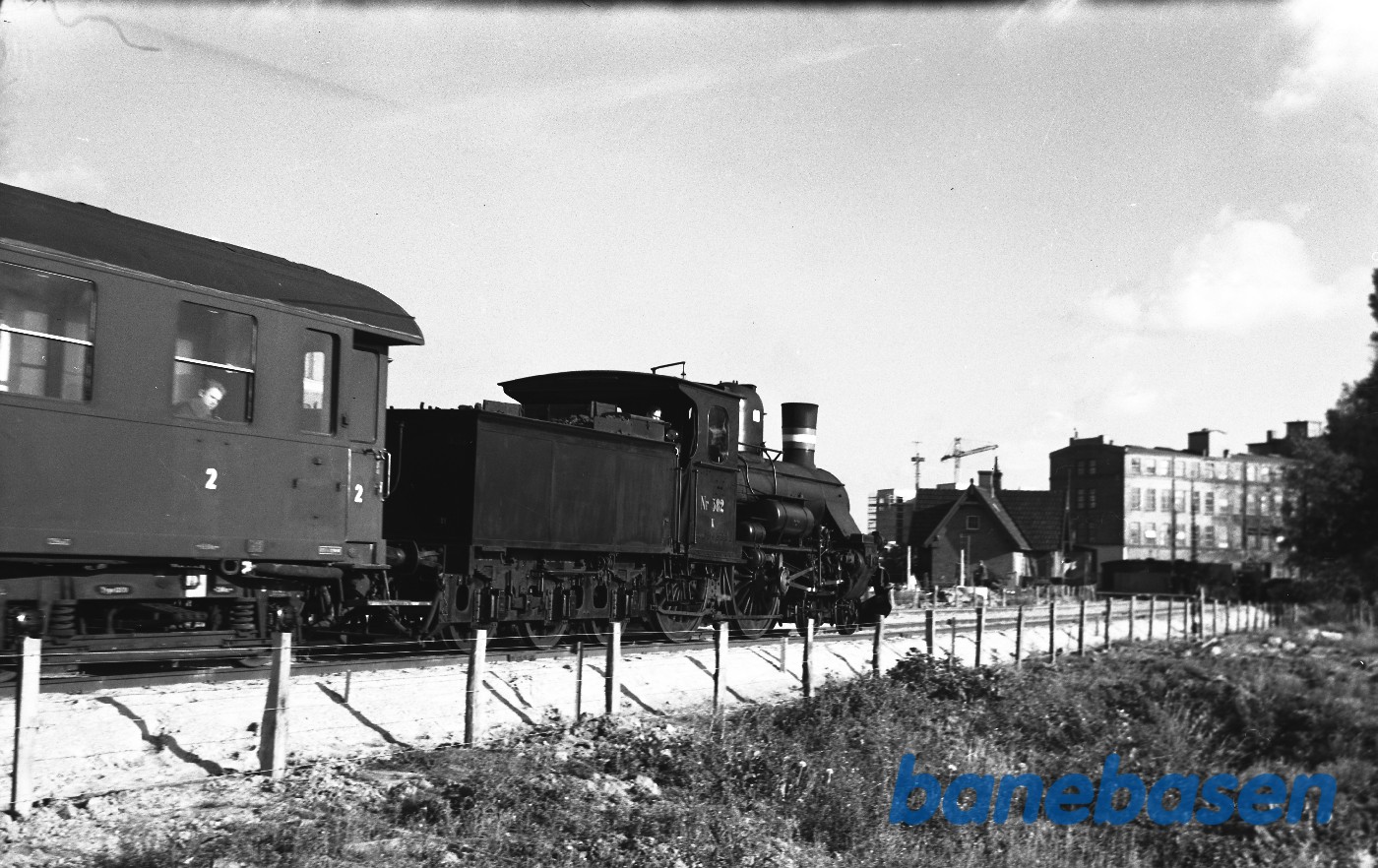 K 582 med prøvetog på forlagt strækning ved Trekronergade K 582 med prøvetog på forlagt strækning ved Trekronergade