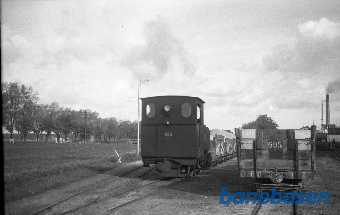 Sporareal ved fabrikken, B 5 rangerer Sporareal ved fabrikken, B 5 rangerer