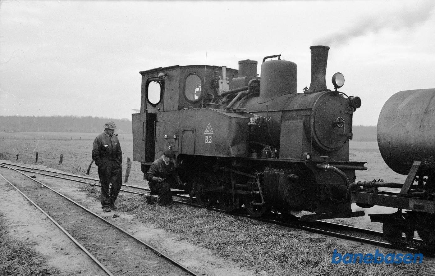 B 3 med tog på Søholt-linjen B 3 med tog på Søholt-linjen