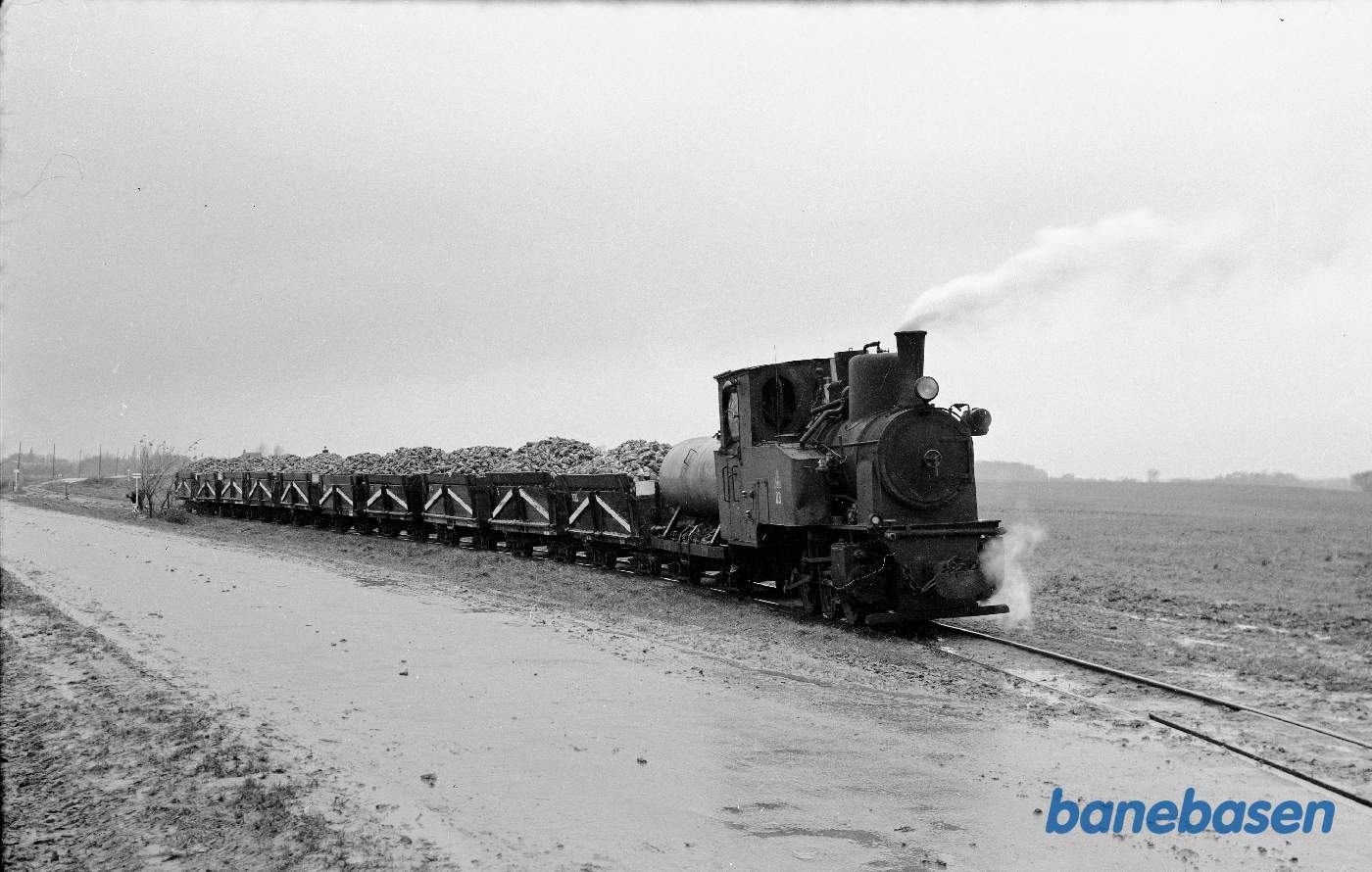 B 3 med tog på Søholt-linjen