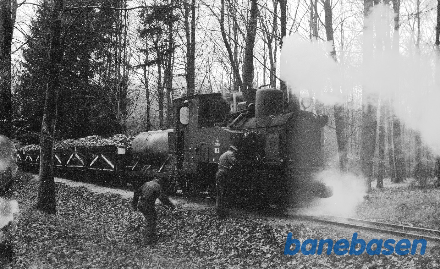 B 3 med tog på Søholt-linien B 3 med tog på Søholt-linien
