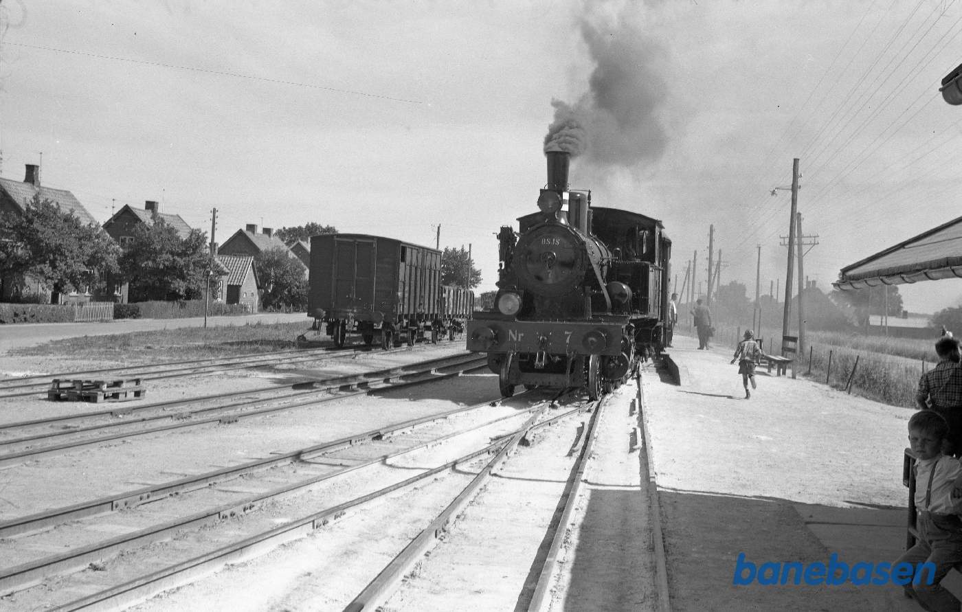 Damplokomotiv nr. 7 med DMJK-særtog