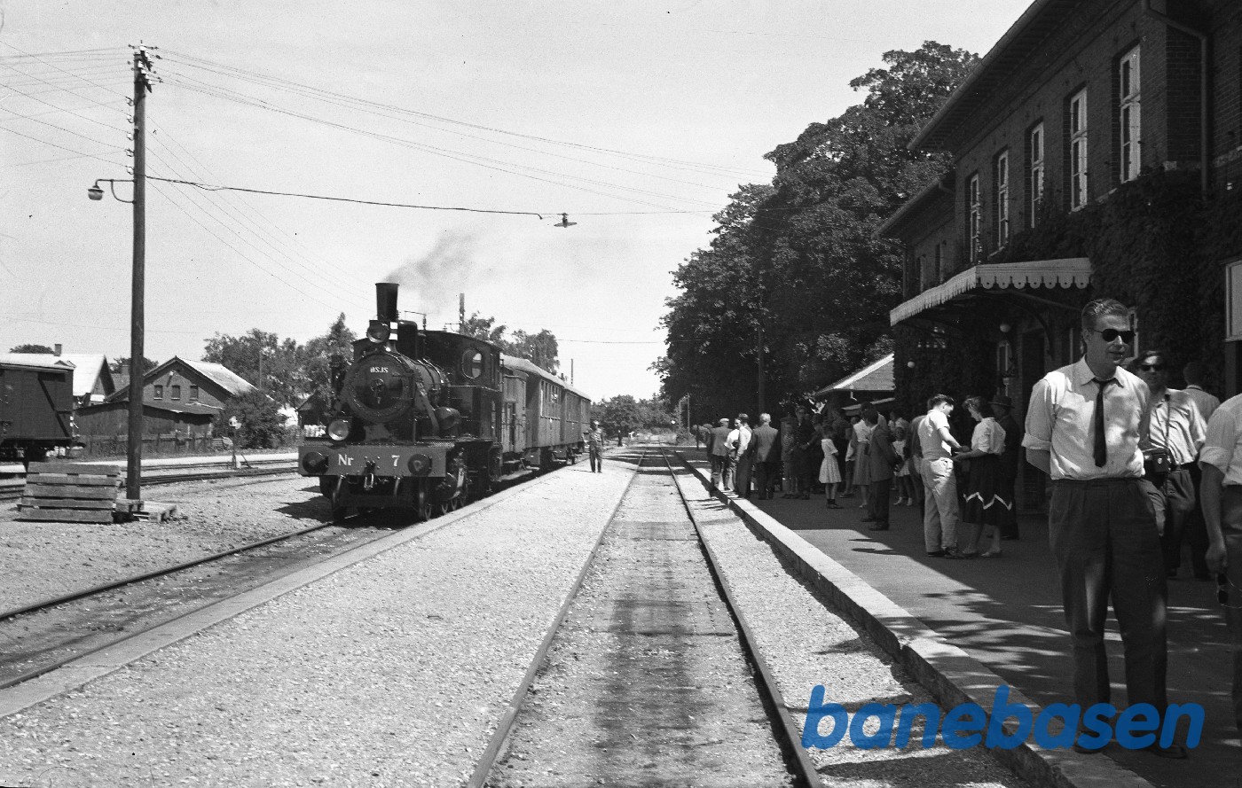 Damplokomotiv nr. 7 med DMJK-særtog Damplokomotiv nr. 7 med DMJK-særtog