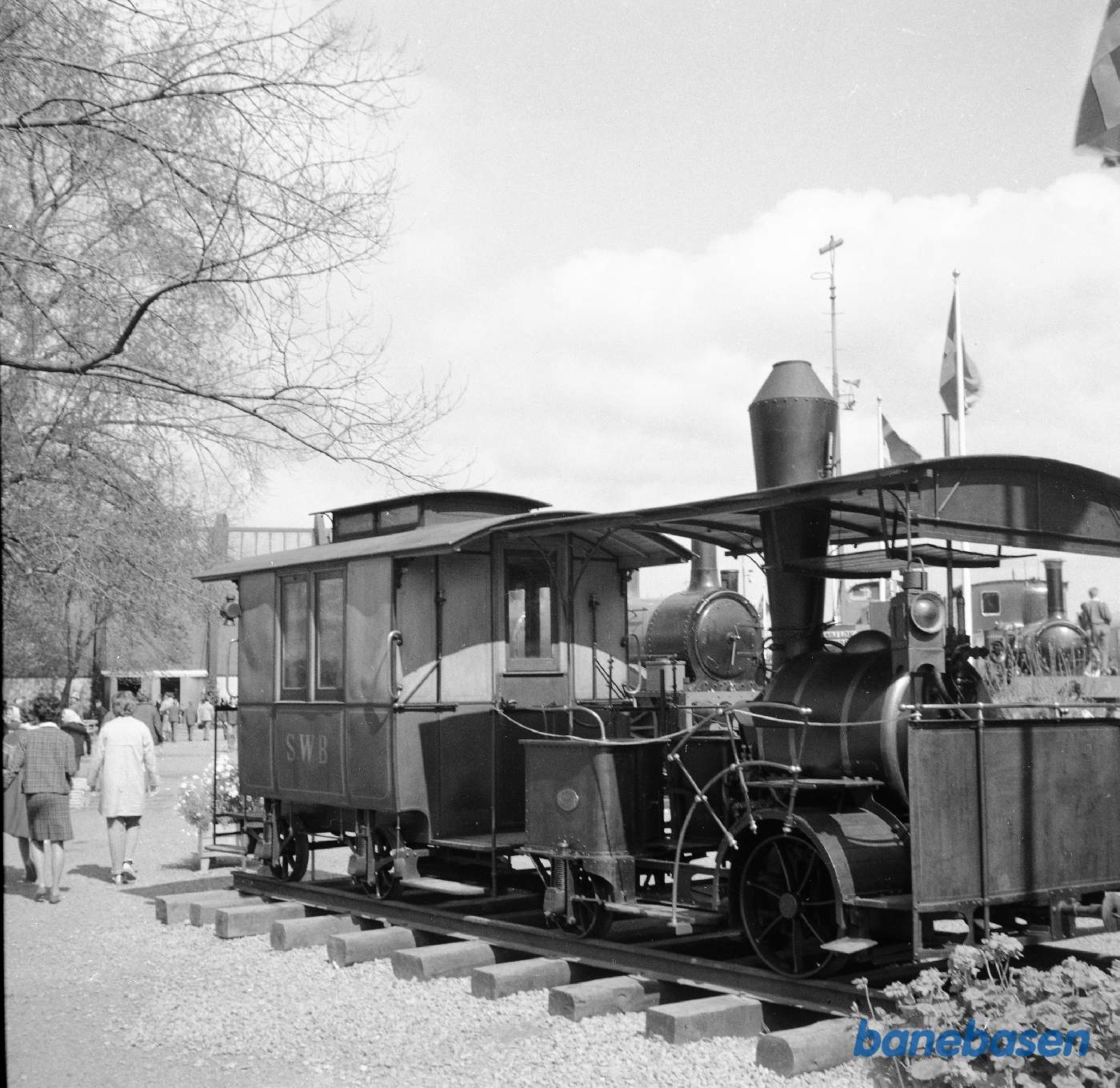 Stockholm - Västerås - Bergslagens Järnvägar, SWB, dampdræsine