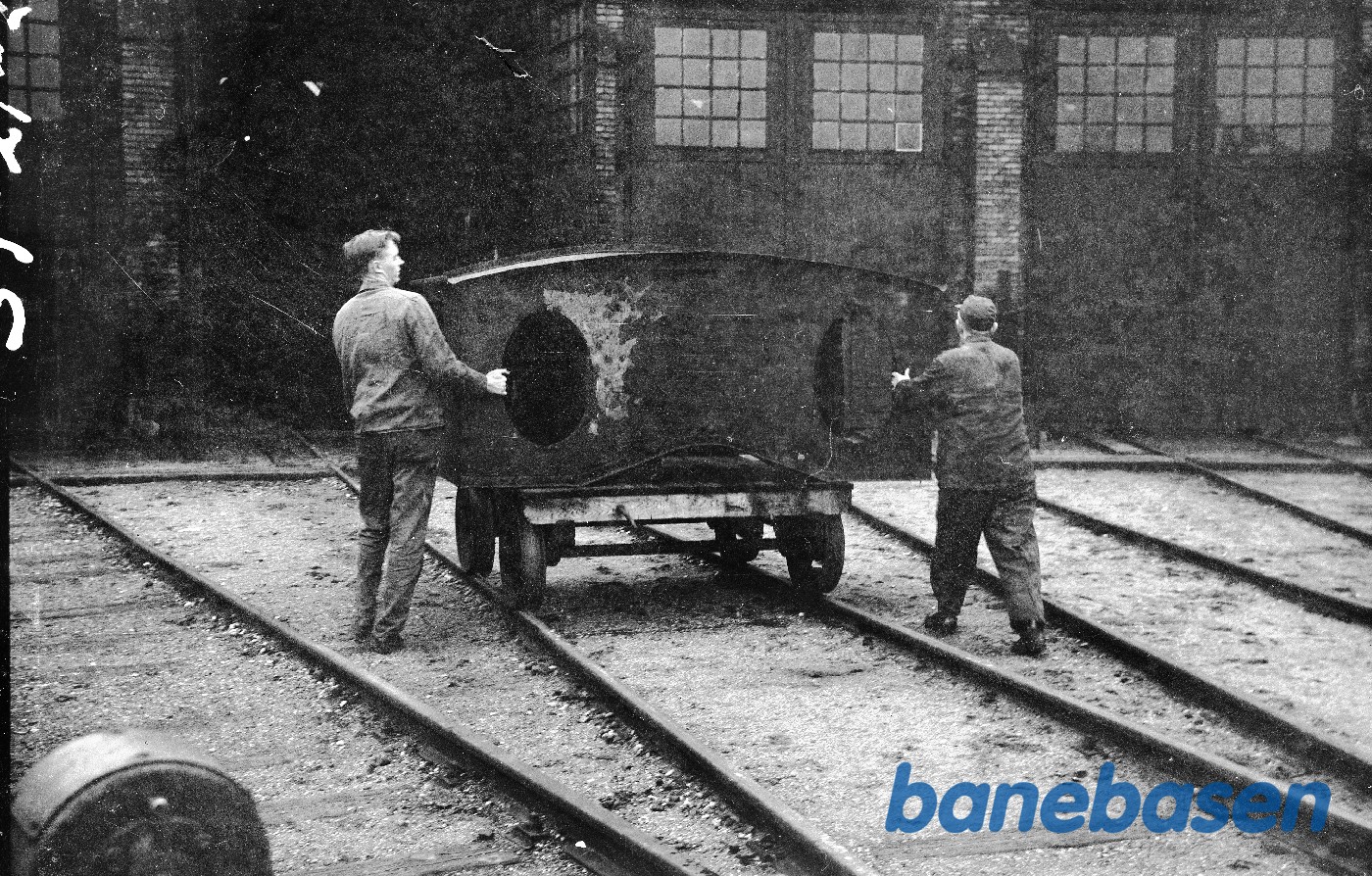 Damplokomotiv ØSJS 6, førerhus afmonteret Damplokomotiv ØSJS 6, førerhus afmonteret