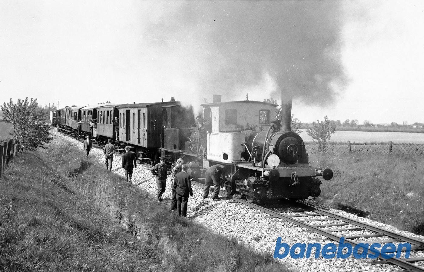 Prøvekørsel af ØSJS nr. 2 i forspand med ØSJS nr. 3 Prøvekørsel af ØSJS nr. 2 i forspand med ØSJS nr. 3