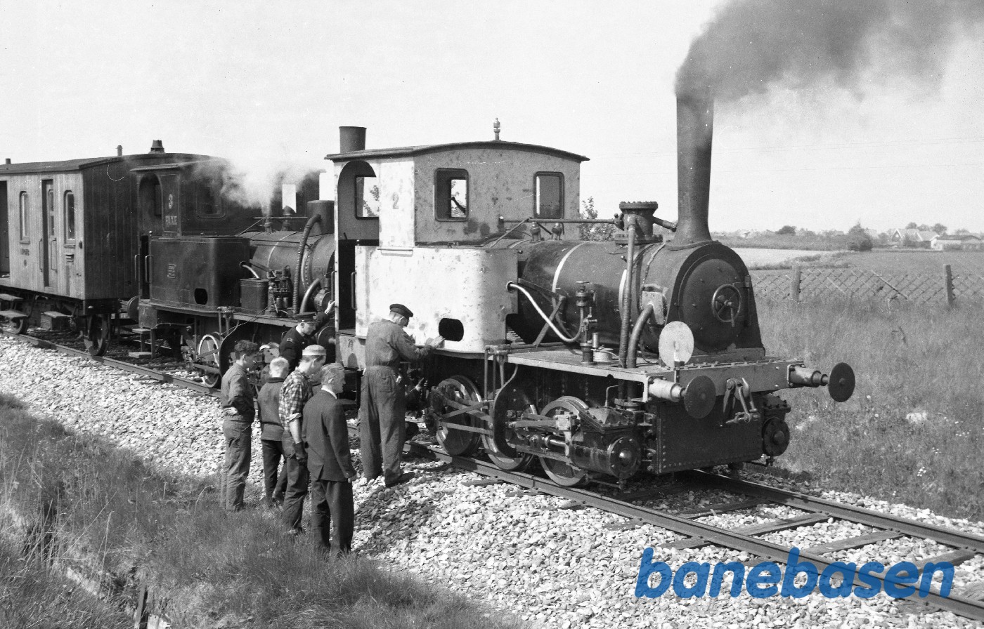 Prøvekørsel af ØSJS nr. 2 i forspand med ØSJS nr. 3 Prøvekørsel af ØSJS nr. 2 i forspand med ØSJS nr. 3