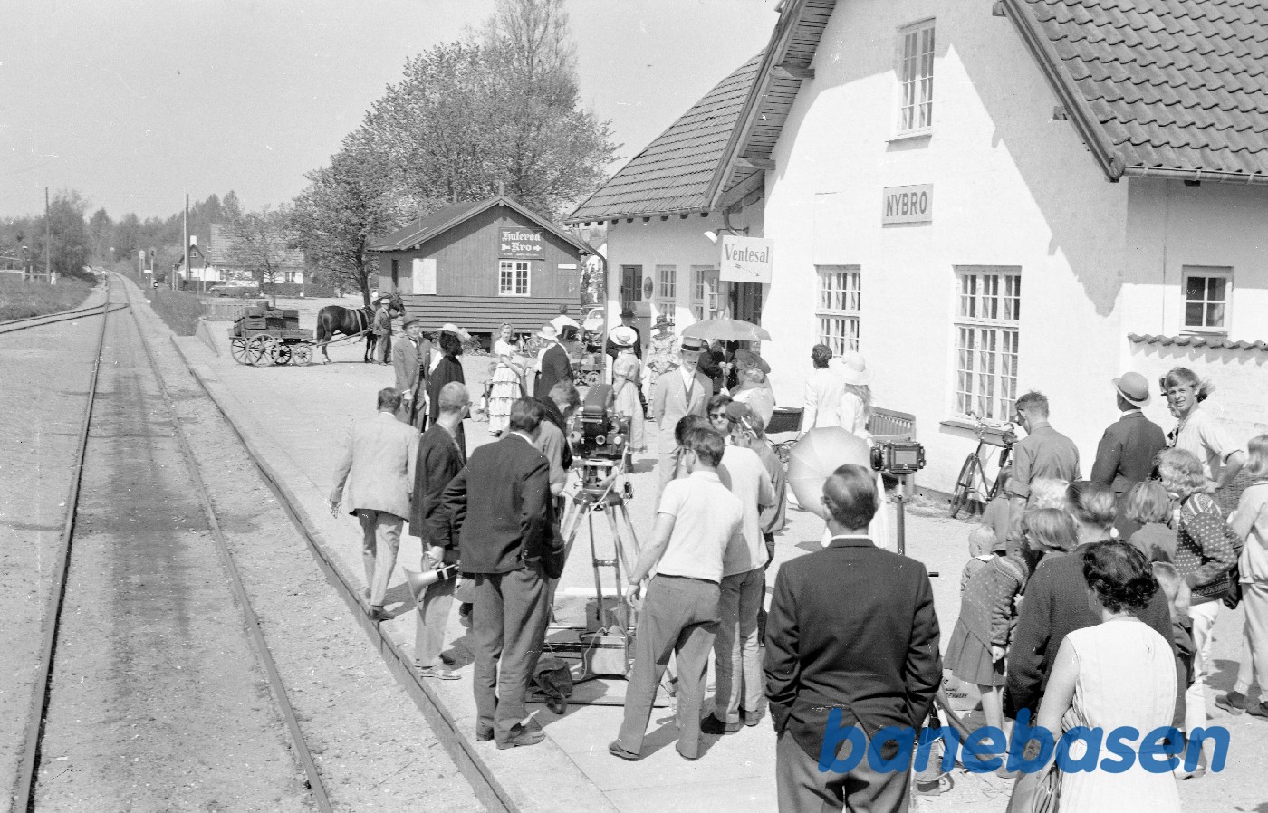 Klargøring til filmoptagelser til "Sytten" Klargøring til filmoptagelser til "Sytten"