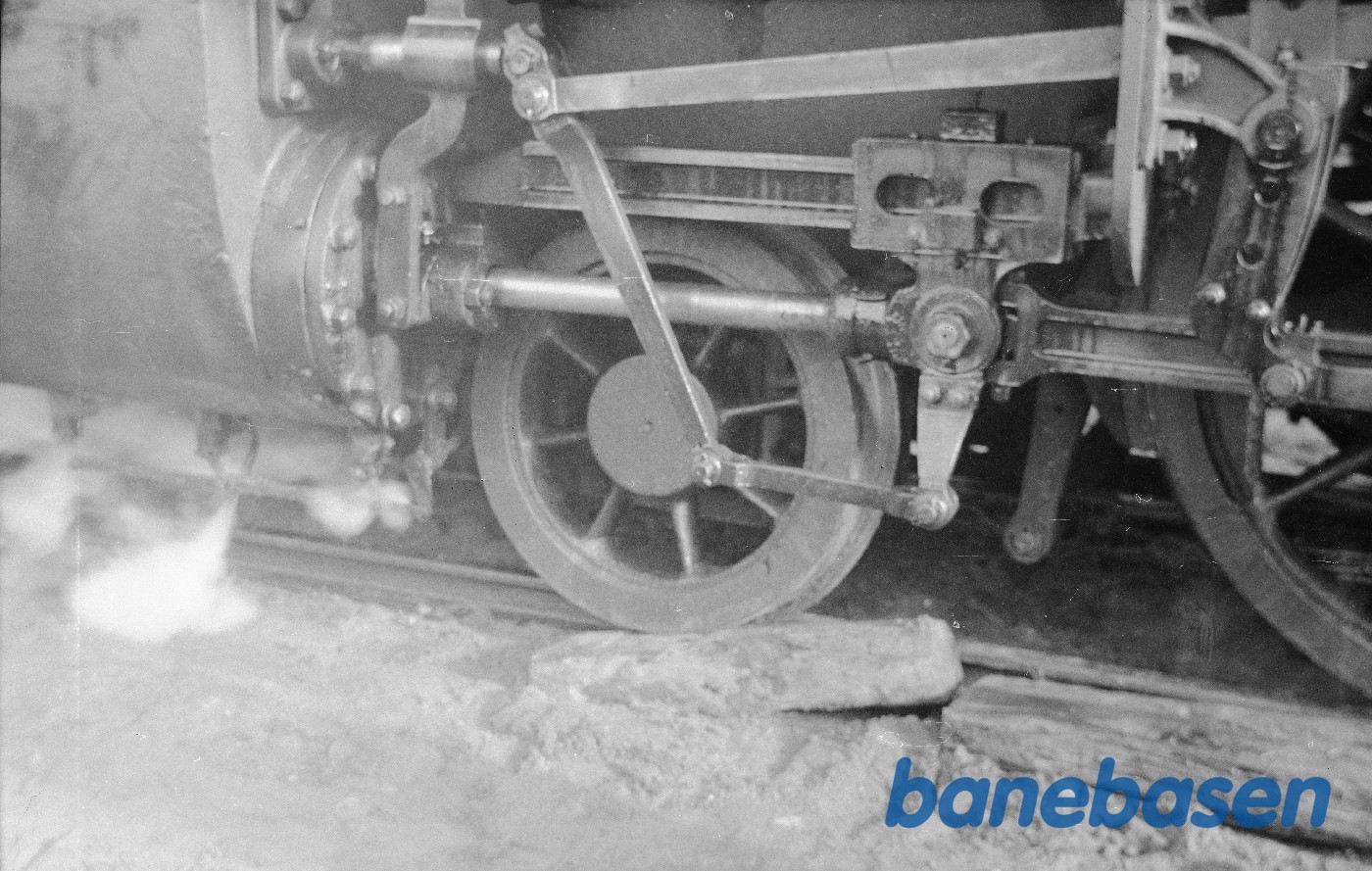 Damplokomotiv nr. 11 afsporet på forbindelsessporet mellem GDS og HHGB Damplokomotiv nr. 11 afsporet på forbindelsessporet mellem GDS og HHGB