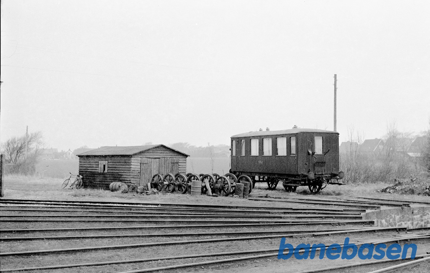 B 1, hjulsæt og skur ved remisen B 1, hjulsæt og skur ved remisen