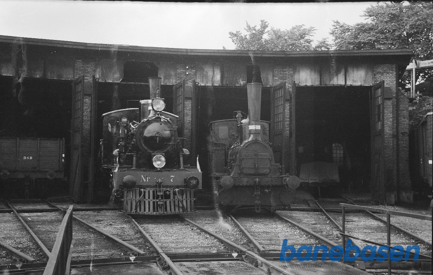 Damplokomotiv ØSJS nr. 7 + DSB HS 368 Damplokomotiv ØSJS nr. 7 + DSB HS 368