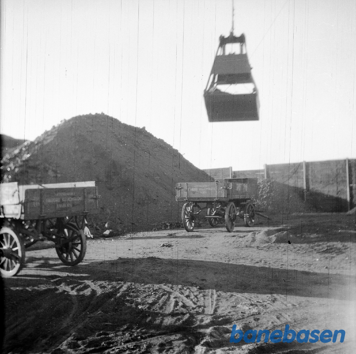 Hestevogne og kulbunker hos Faaborg Kulkompagni Hestevogne og kulbunker hos Faaborg Kulkompagni