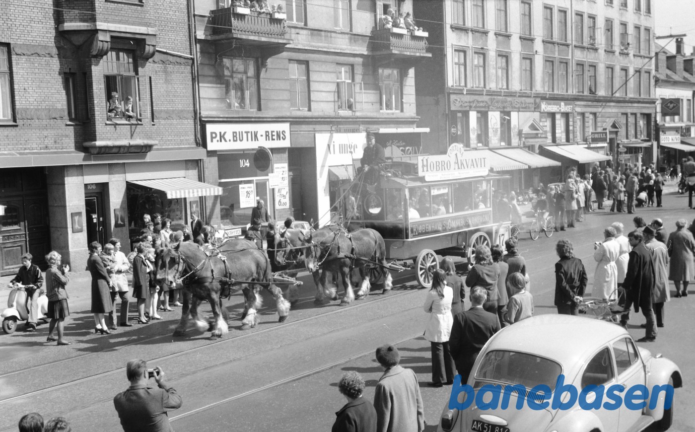 Sporvejskavalkade på Nørrebrogade Sporvejskavalkade på Nørrebrogade