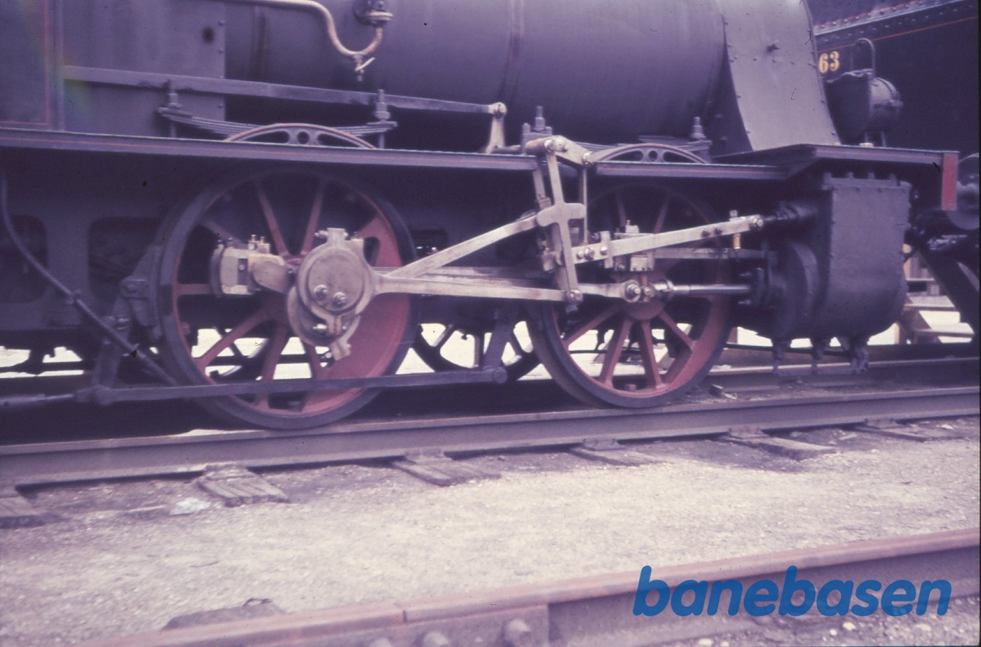 P 125, hjul, gangtøj og cylinder, højre side P 125, hjul, gangtøj og cylinder, højre side