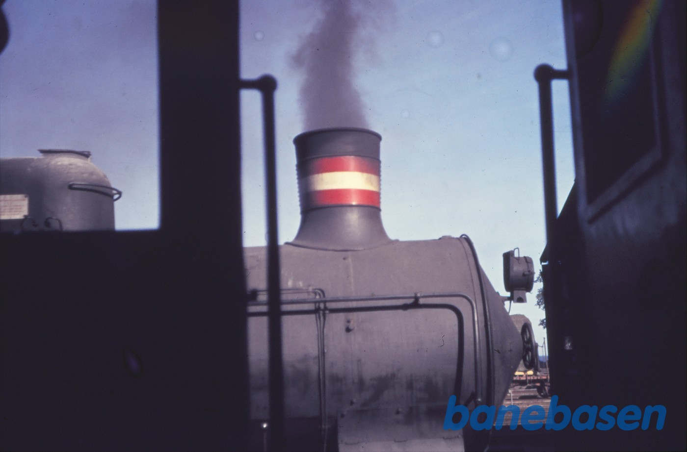 Front af P-maskine set fra førerhus på S-maskine Front af P-maskine set fra førerhus på S-maskine