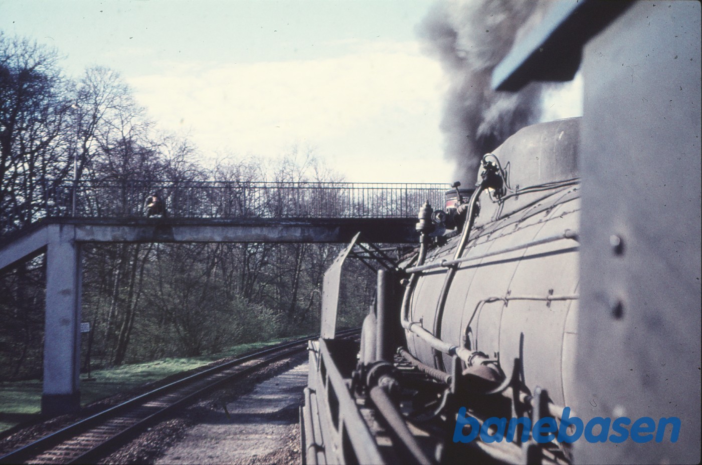 Vue fra fyrbøderens plads på S 740 med tog 424 Vue fra fyrbøderens plads på S 740 med tog 424