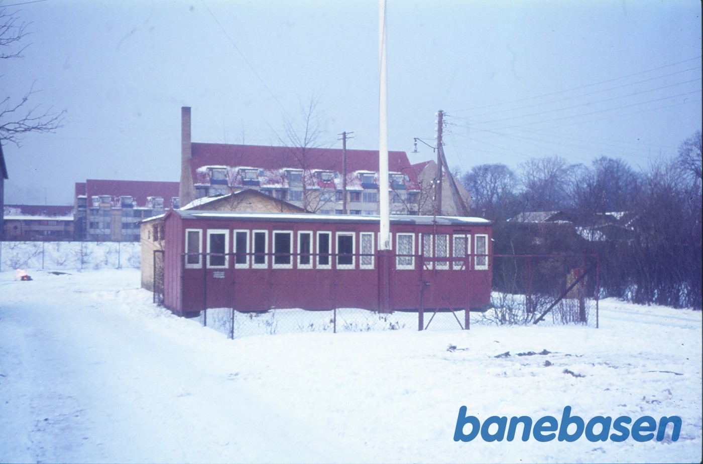 Vognkasse fra CB-vogn som arbejdsanvisningskontor Vognkasse fra CB-vogn som arbejdsanvisningskontor