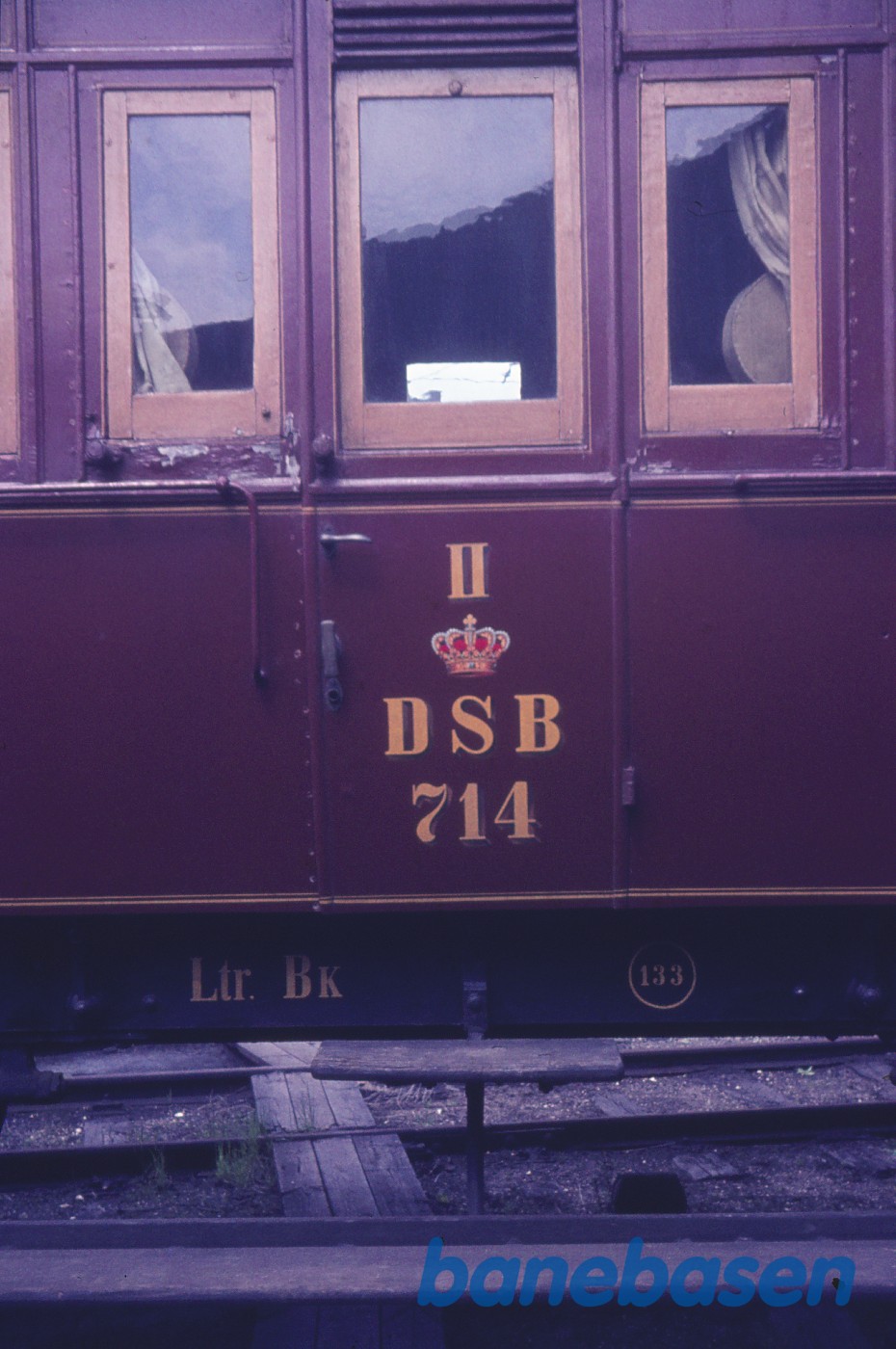 Påskrift på personvogn BK 714 Påskrift på personvogn BK 714