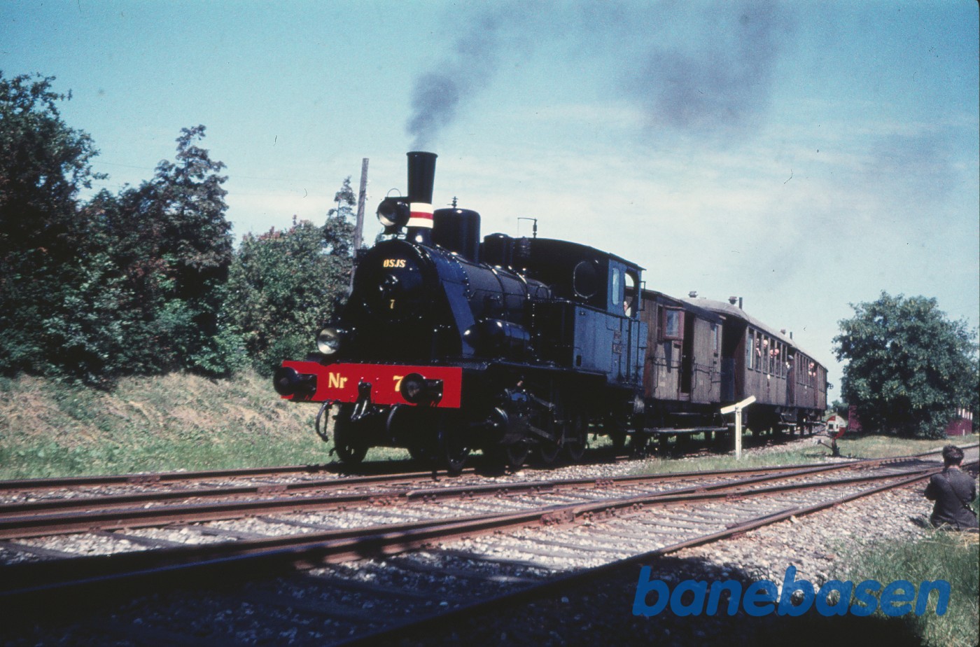 Damplokomotiv nr. 7 med udflugtstog for DMJK Damplokomotiv nr. 7 med udflugtstog for DMJK
