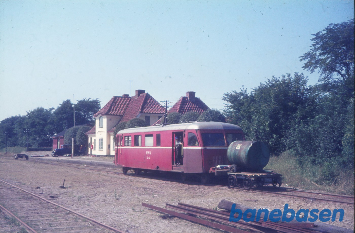 Havbro station med del af sporoptagelsestog (RHJ SP 62) Havbro station med del af sporoptagelsestog (RHJ SP 62)