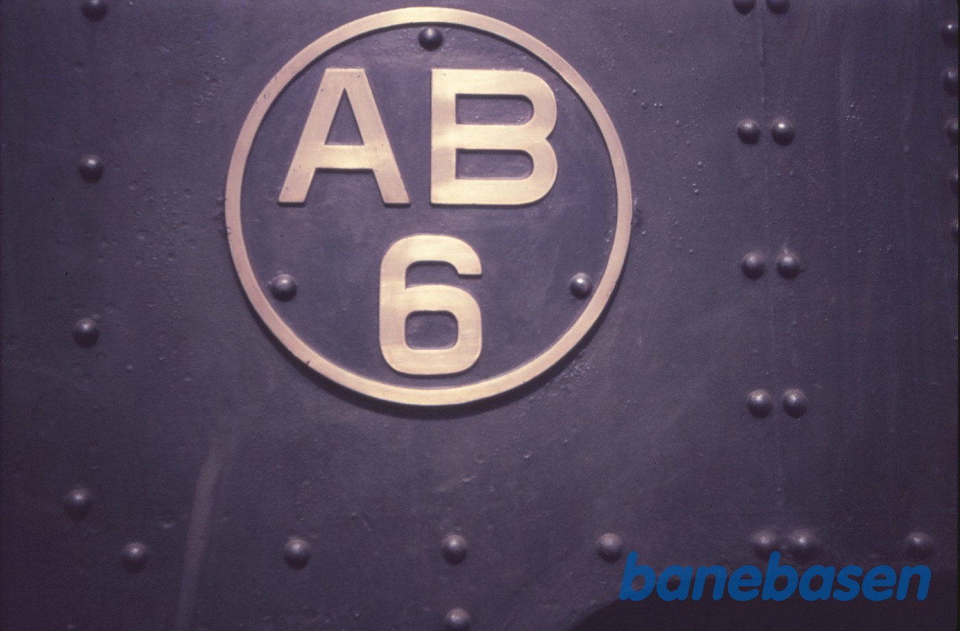 Nummerplade, damplokomotiv nr. 6 Nummerplade, damplokomotiv nr. 6