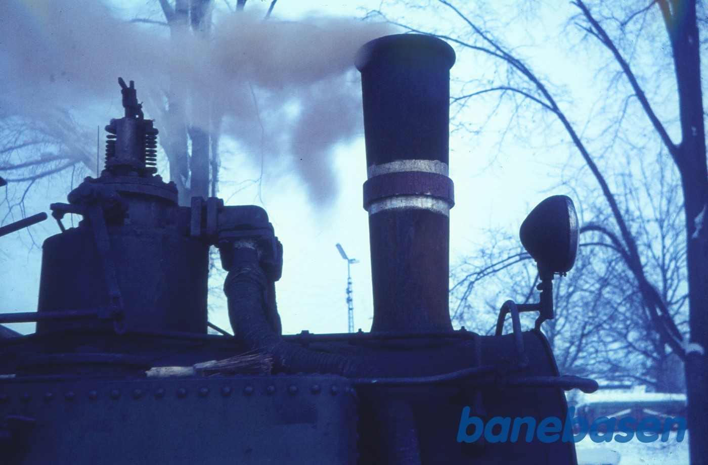 Skorsten og dom på Da-lokomotiv Skorsten og dom på Da-lokomotiv