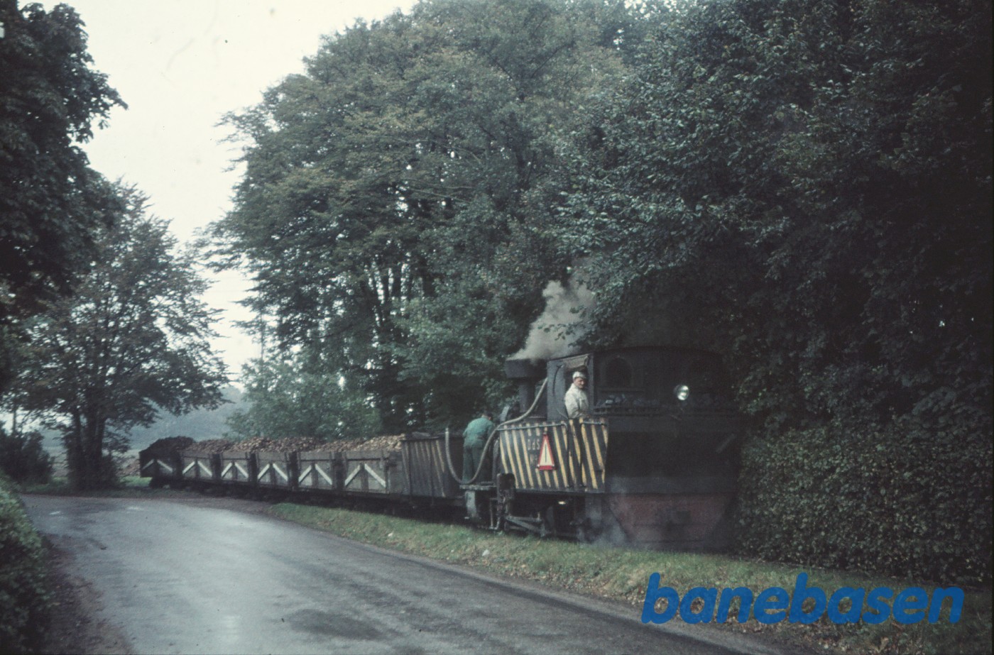 Damplokomotiv nr. 8 med læsset roetog Damplokomotiv nr. 8 med læsset roetog