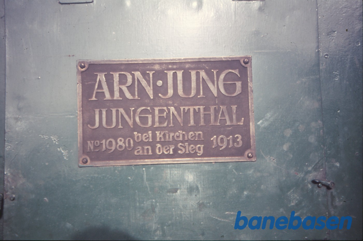 Fabriksplade damplokomotiv Gørlev Sukkerfabrik No. 5 (Jung 1980/1913) Fabriksplade damplokomotiv Gørlev Sukkerfabrik No. 5 (Jung 1980/1913)