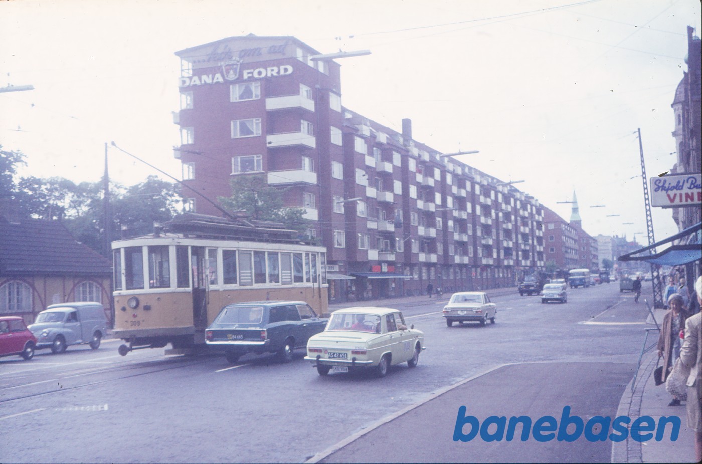 Motorvogn nr. 309, saltvogn på Østerbrogade Motorvogn nr. 309, saltvogn på Østerbrogade