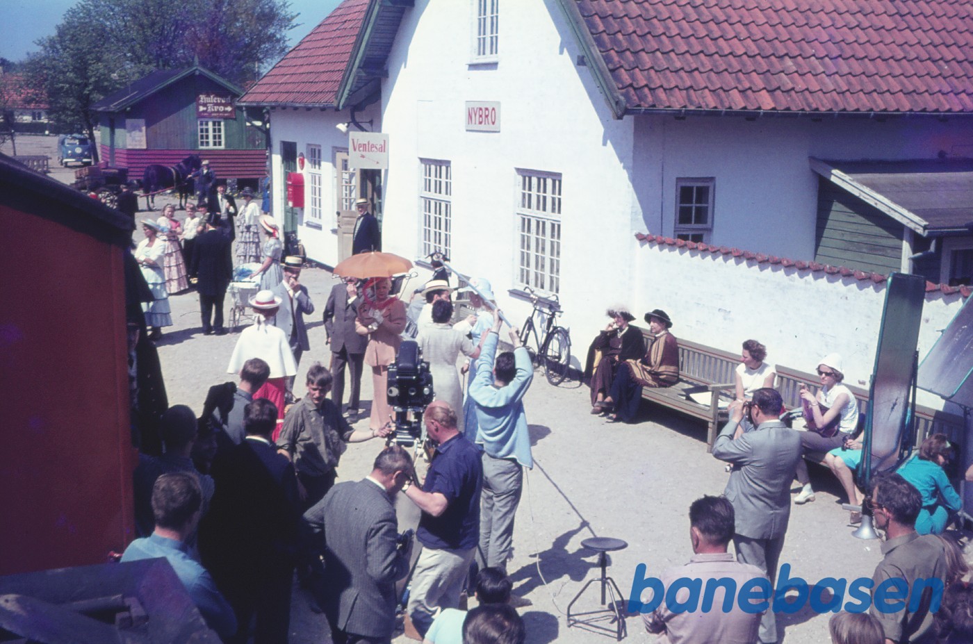 Klargøring til filmoptagelser til "Sytten" Klargøring til filmoptagelser til "Sytten"