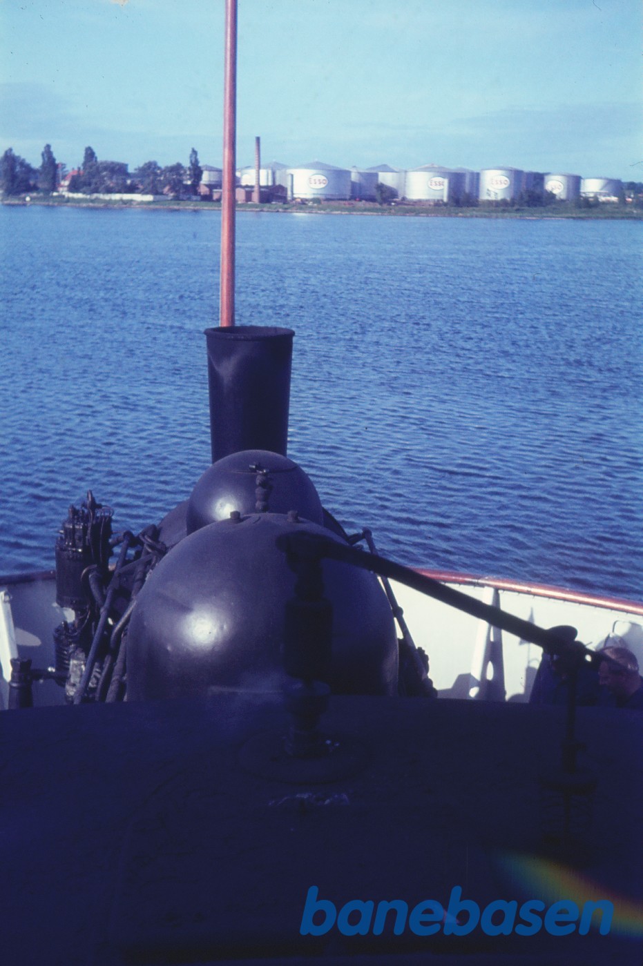 Damplokomotiv OKMJ 14 ombord på M/F Fyn Damplokomotiv OKMJ 14 ombord på M/F Fyn