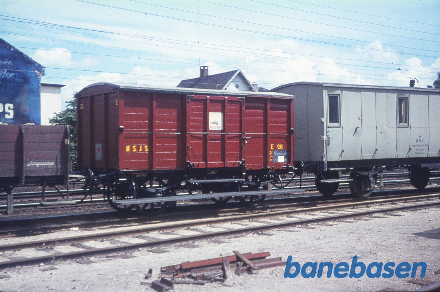 ØSJS E 26 på vej fra Hellerup til Maribo i godstog ØSJS E 26 på vej fra Hellerup til Maribo i godstog