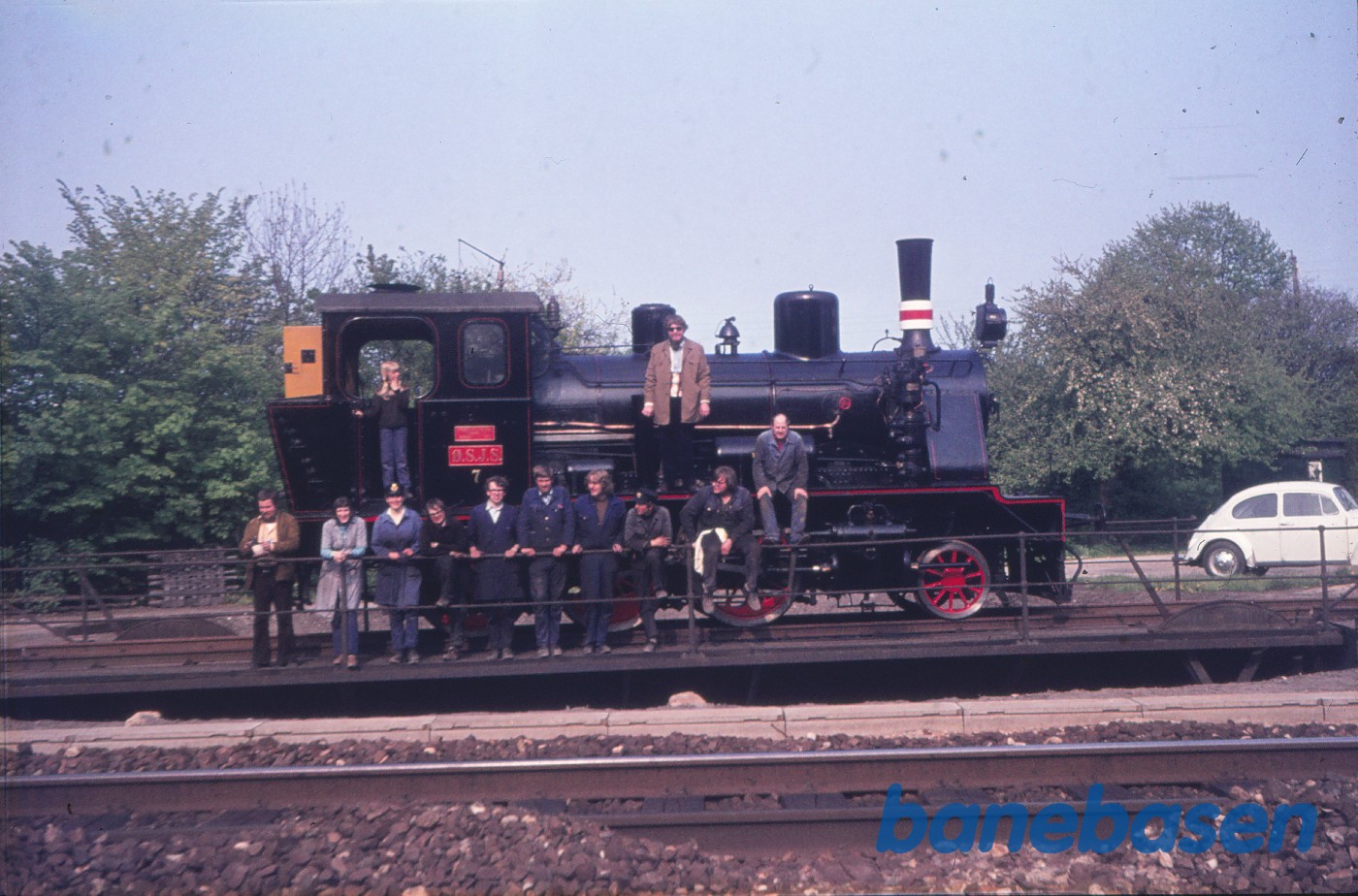 Personale opstillet foran ØSJS nr. 7 Personale opstillet foran ØSJS nr. 7