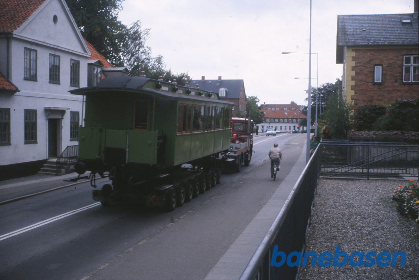 Personvogn KSB A 6 på vognbjørn i Murergade, efter istandsættelse hos kommunens værksted Personvogn KSB A 6 på vognbjørn i Murergade, efter istandsættelse hos kommunens værksted