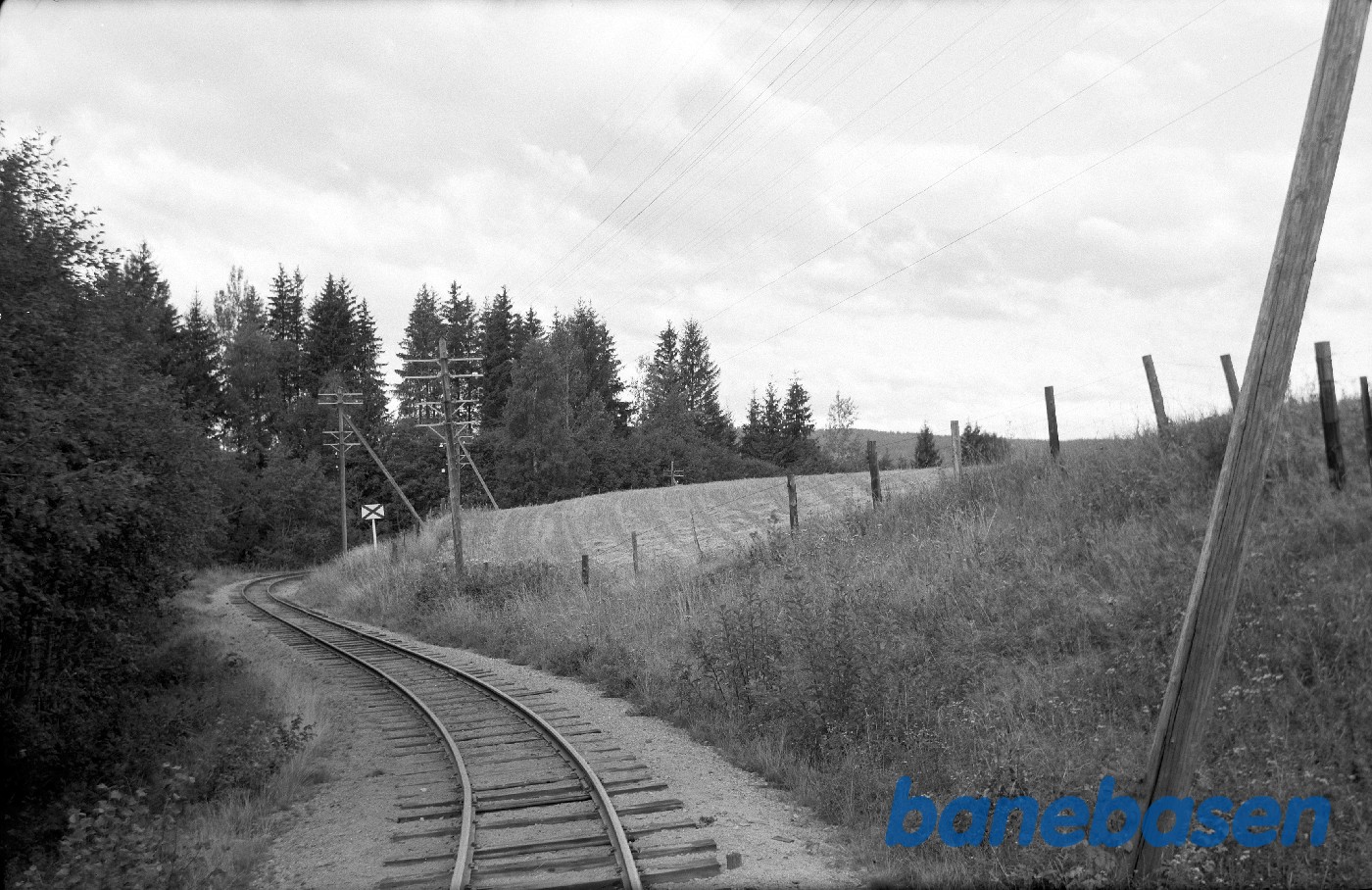 Strækning ved Harkerudbakken mellem Mork og Killingmo Strækning ved Harkerudbakken mellem Mork og Killingmo
