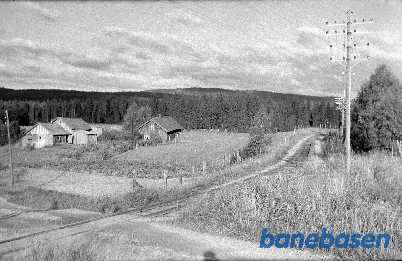 Strækning ved Harkerudbakken mellem Mork og Killingmo Strækning ved Harkerudbakken mellem Mork og Killingmo