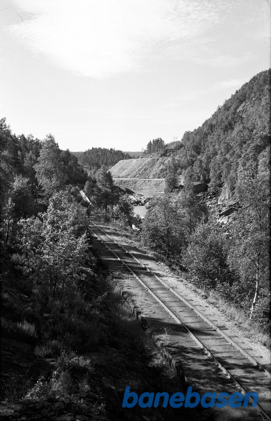 Strækning ved Urfoss mellem Grovane og Paulen bro Strækning ved Urfoss mellem Grovane og Paulen bro