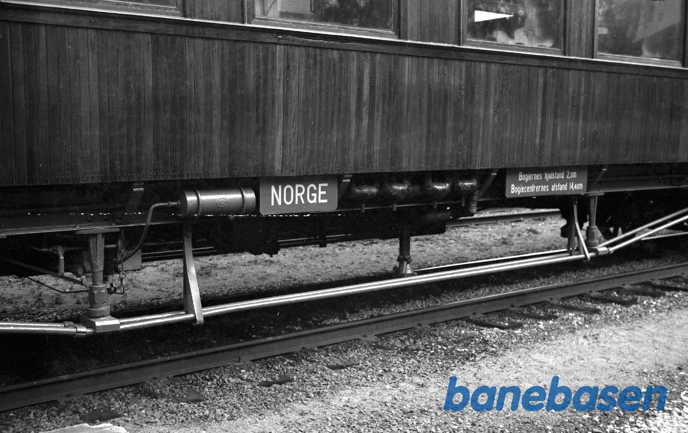 Undervogn på personvogn NSB Co nr. 85 Undervogn på personvogn NSB Co nr. 85