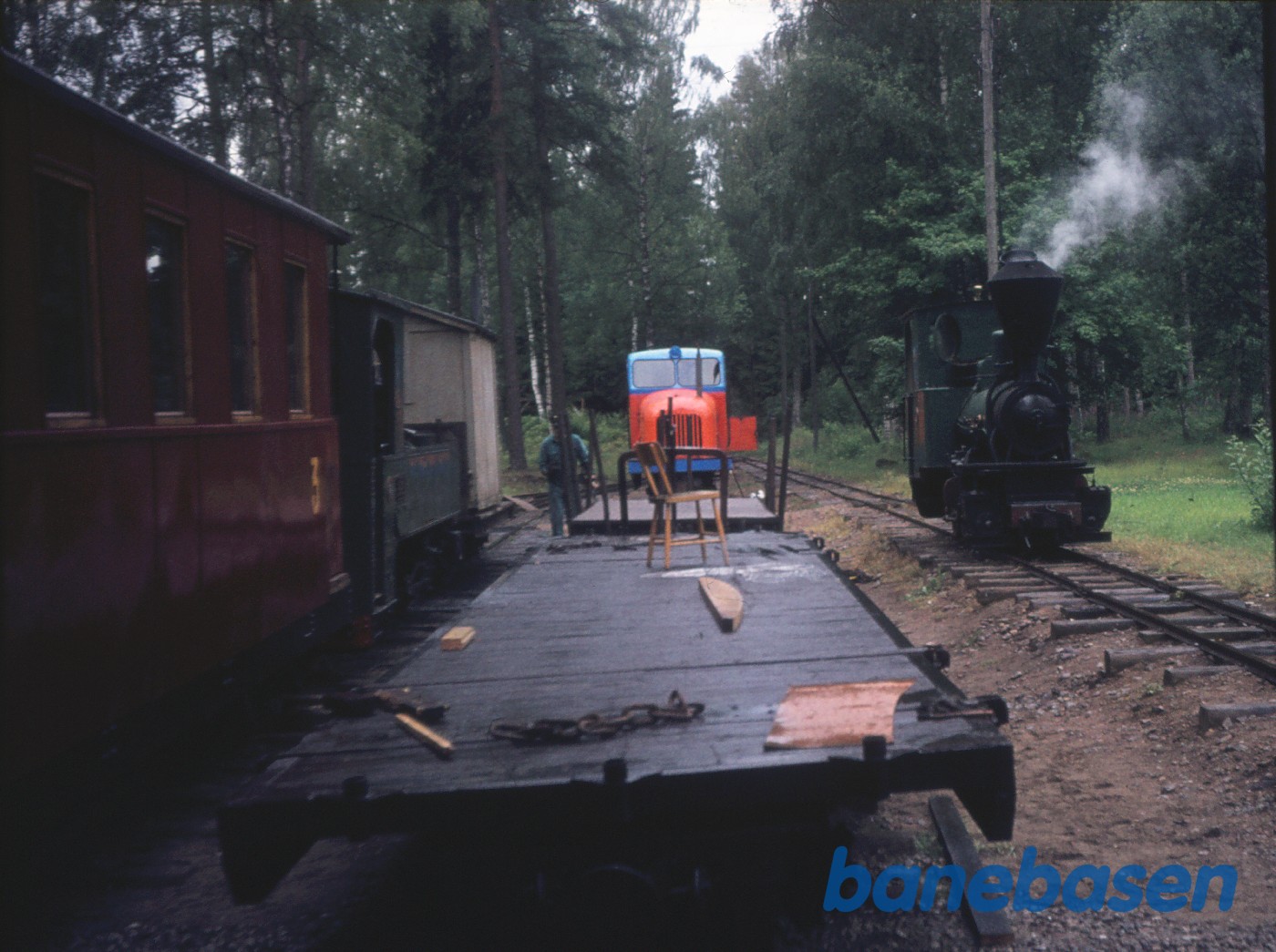 Damplokomotiv nr. 1 "Mormor" rangerer Damplokomotiv nr. 1 "Mormor" rangerer