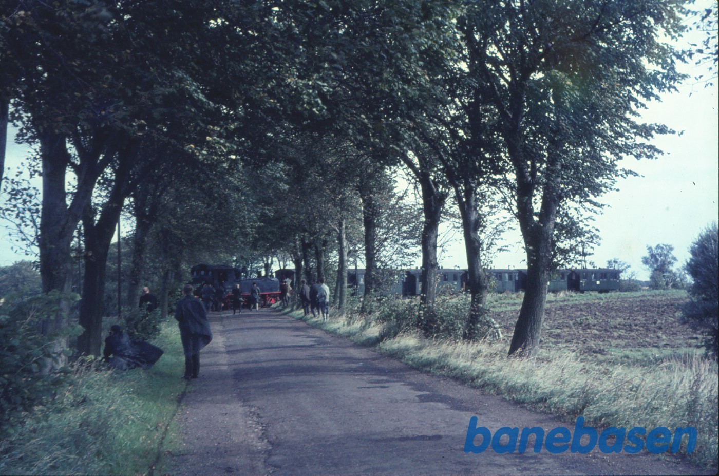 Damplokomotiv 99 552 med udflugtstog for DJK på fri strækning Damplokomotiv 99 552 med udflugtstog for DJK på fri strækning