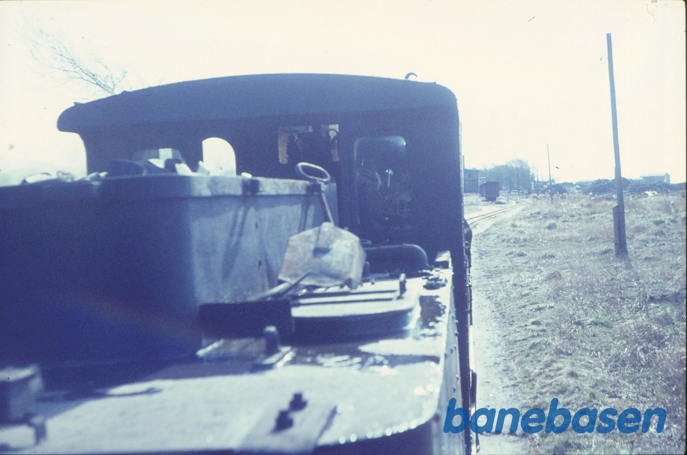 Vue fra personvogn mod damplokomotiv 99 4652 Vue fra personvogn mod damplokomotiv 99 4652