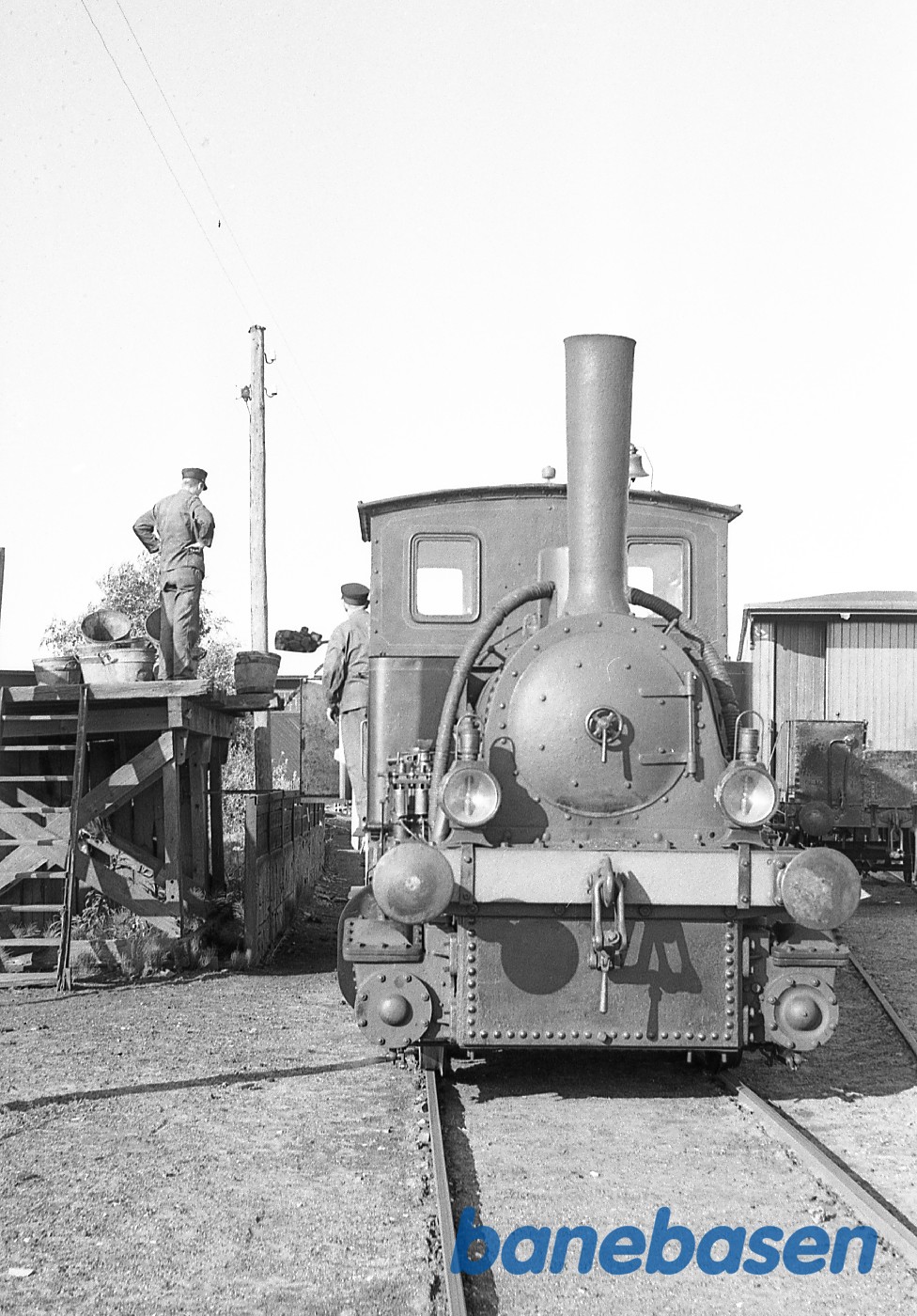 Damplokomotiv ØSJS nr. 3, kultagning Damplokomotiv ØSJS nr. 3, kultagning