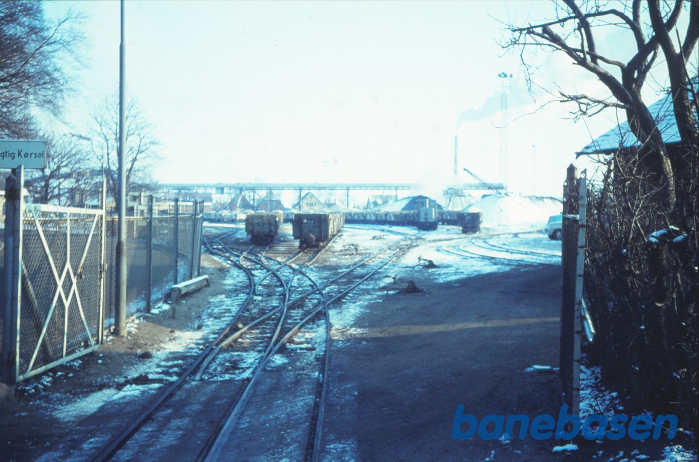 Syd-enden af sporterrænet på Nakskov Sukkerfabrik Syd-enden af sporterrænet på Nakskov Sukkerfabrik