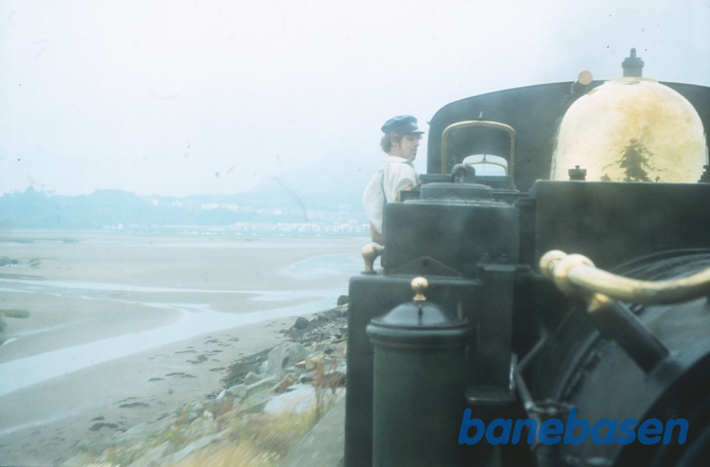 Vue fra toget mod lokomotivet Vue fra toget mod lokomotivet